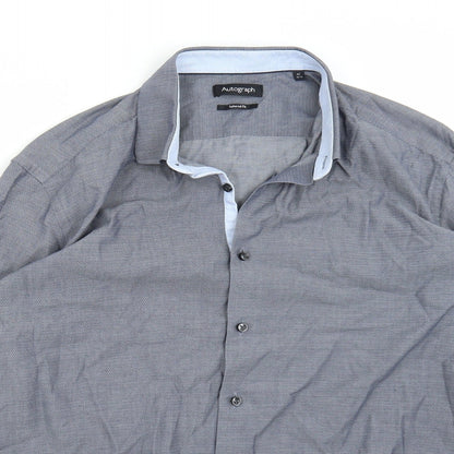 Autograph Mens Blue    Button-Up Size 42