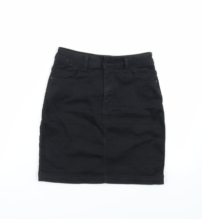 Missguided Womens Black   A-Line Skirt Size 6
