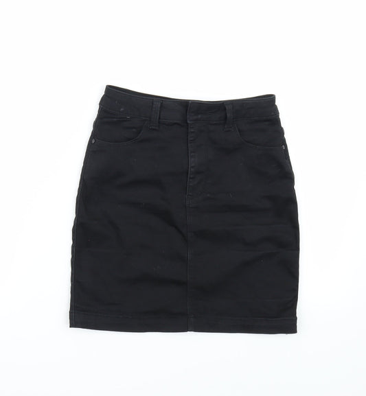 Missguided Womens Black   A-Line Skirt Size 6