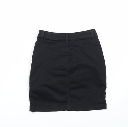 Missguided Womens Black   A-Line Skirt Size 6