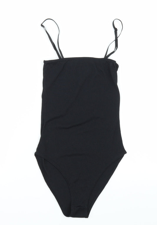 Boohoo Womens Black   Bodysuit One-Piece Size 6