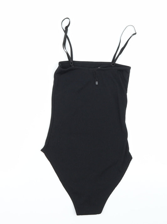 Boohoo Womens Black   Bodysuit One-Piece Size 6