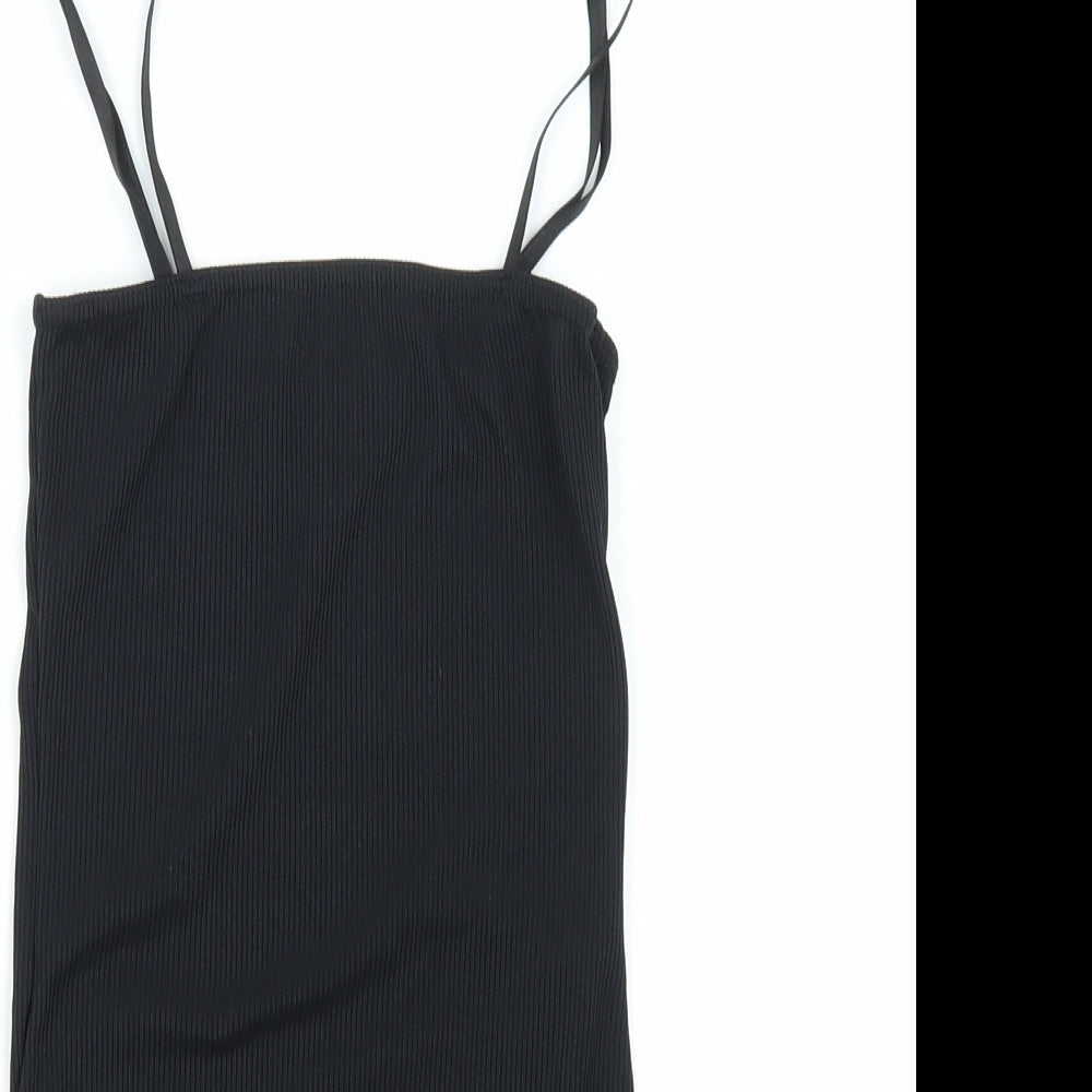 Boohoo Womens Black   Bodysuit One-Piece Size 6