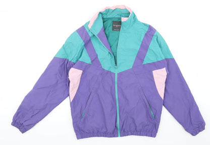 Primark Womens Purple Striped  Jacket Coat Size S