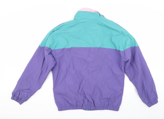 Primark Womens Purple Striped  Jacket Coat Size S