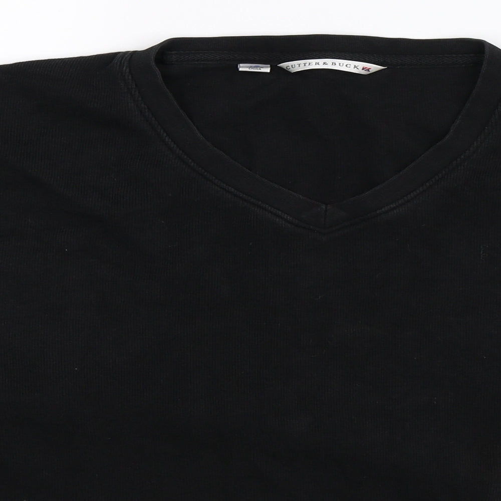 Mens UK Size L Cutter & Buck Black Pullover Sweatshirt