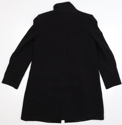 Womens UK Size 12 BHS Black Overcoat