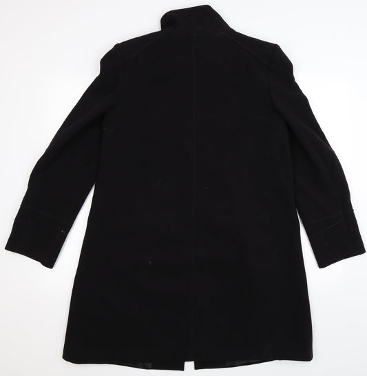 Womens UK Size 12 BHS Black Overcoat