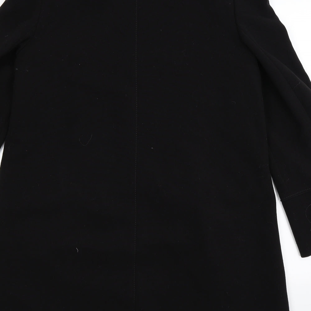 Womens UK Size 12 BHS Black Overcoat