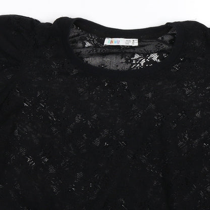 Denim Co Womens Black  Knit Pullover Jumper Size 8