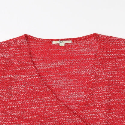 Klass Womens Red   Cardigan Jumper Size M  - Cropped