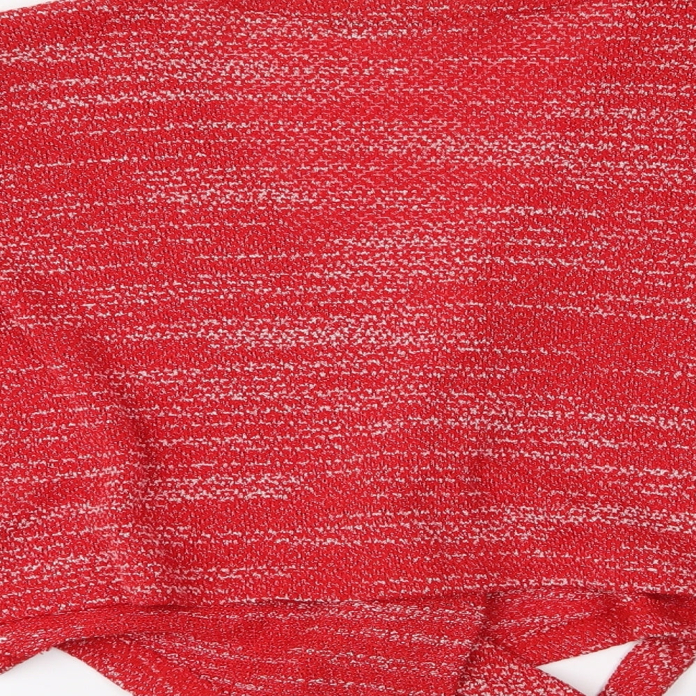 Klass Womens Red   Cardigan Jumper Size M  - Cropped