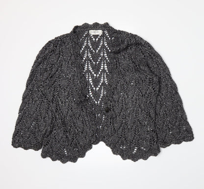Fabrizio Womens Grey  Knit Cardigan Jumper Size M