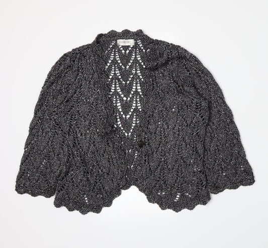 Fabrizio Womens Grey  Knit Cardigan Jumper Size M