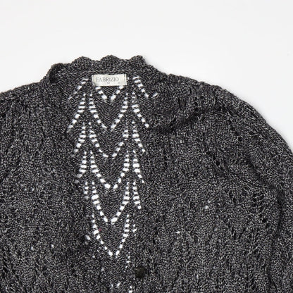 Fabrizio Womens Grey  Knit Cardigan Jumper Size M