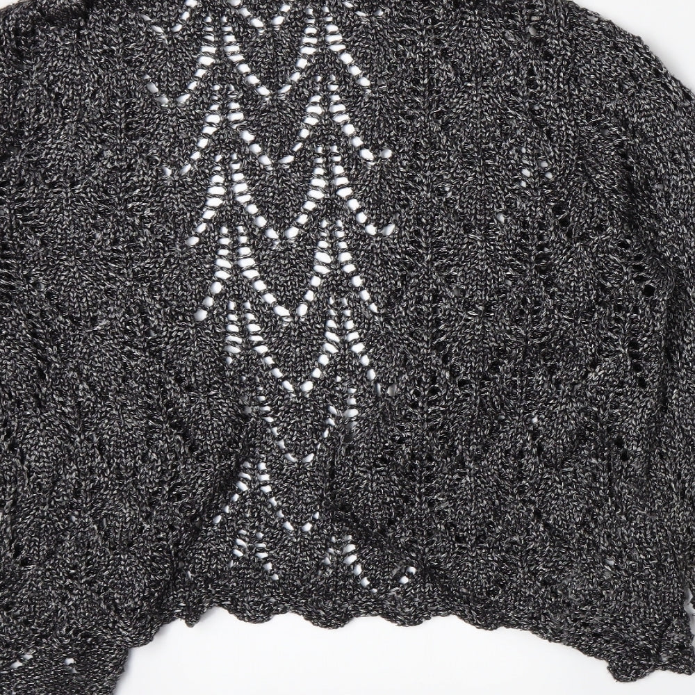 Fabrizio Womens Grey  Knit Cardigan Jumper Size M