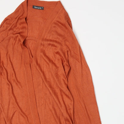 Bonmarché Womens Orange  Knit Cardigan Jumper Size M