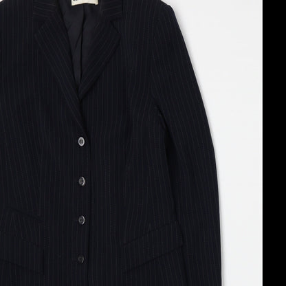 Gerry Weber Womens Blue Spotted  Jacket Suit Jacket Size 12