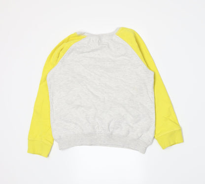 NEXT Girls Yellow  Jersey Pullover Sweatshirt Size 10 Years