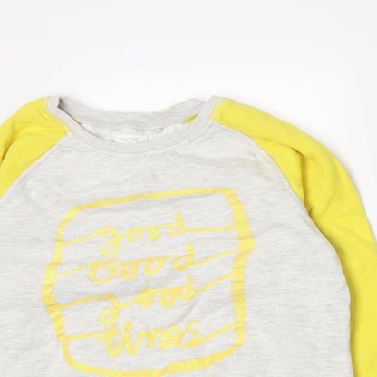 NEXT Girls Yellow  Jersey Pullover Sweatshirt Size 10 Years