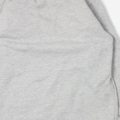 Womens Grey  Jersey Pullover Sweatshirt Size L