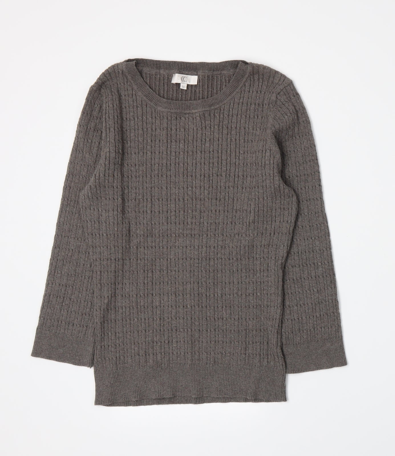 CC Womens Brown  Knit Pullover Jumper Size M