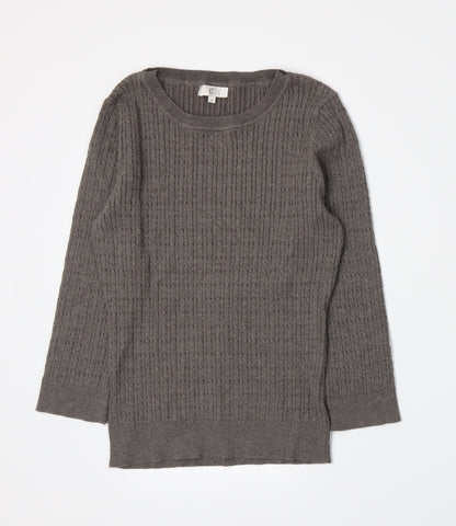 CC Womens Brown  Knit Pullover Jumper Size M