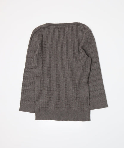 CC Womens Brown  Knit Pullover Jumper Size M