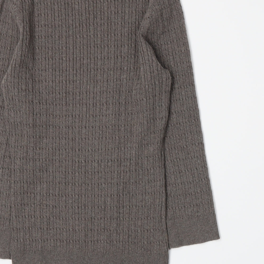 CC Womens Brown  Knit Pullover Jumper Size M