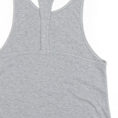 Boohoo Womens Grey   Basic Tank Size M  - Racer Back