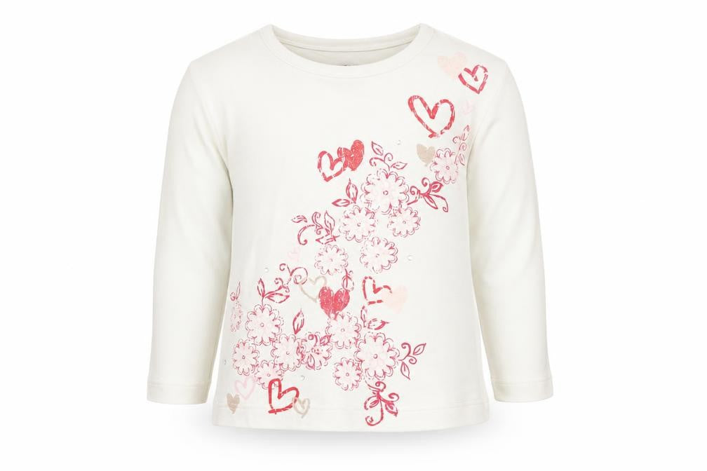 Cherokee Girls White   Basic T-Shirt Size 12-18 Months
