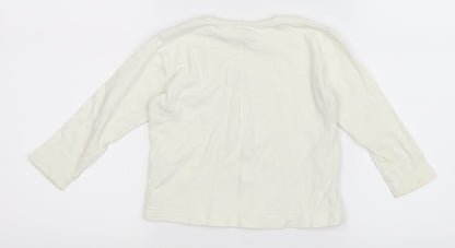 Cherokee Girls White   Basic T-Shirt Size 12-18 Months