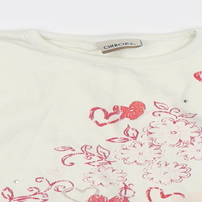 Cherokee Girls White   Basic T-Shirt Size 12-18 Months