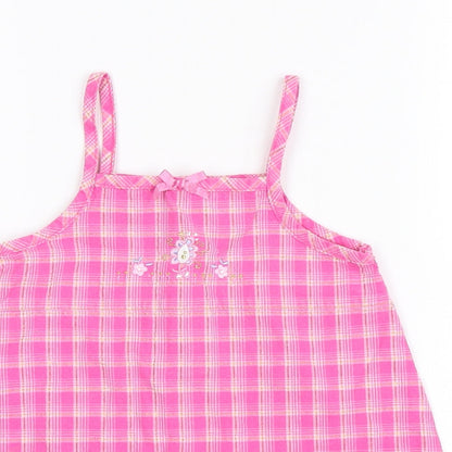 Adams Apple Girls Pink Gingham  A-Line  Size 9-12 Months