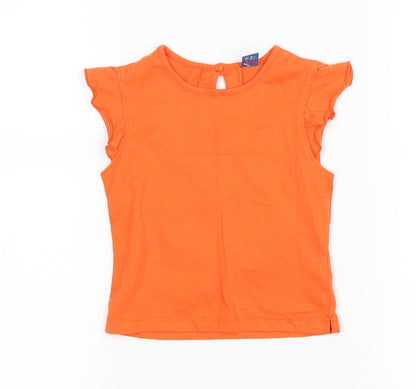 TU Girls Orange   Basic Tank Size 18-24 Months