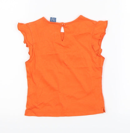 TU Girls Orange   Basic Tank Size 18-24 Months