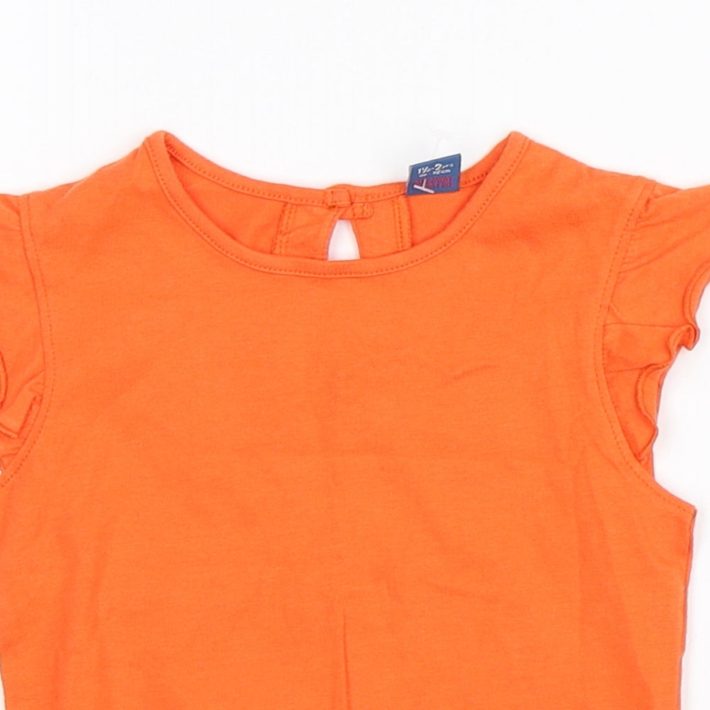 TU Girls Orange   Basic Tank Size 18-24 Months