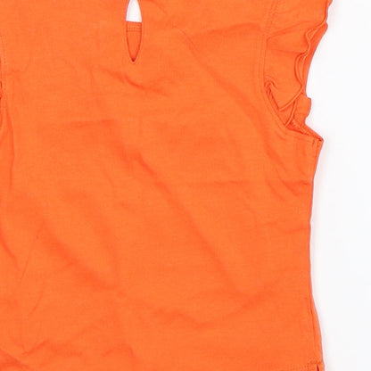 TU Girls Orange   Basic Tank Size 18-24 Months