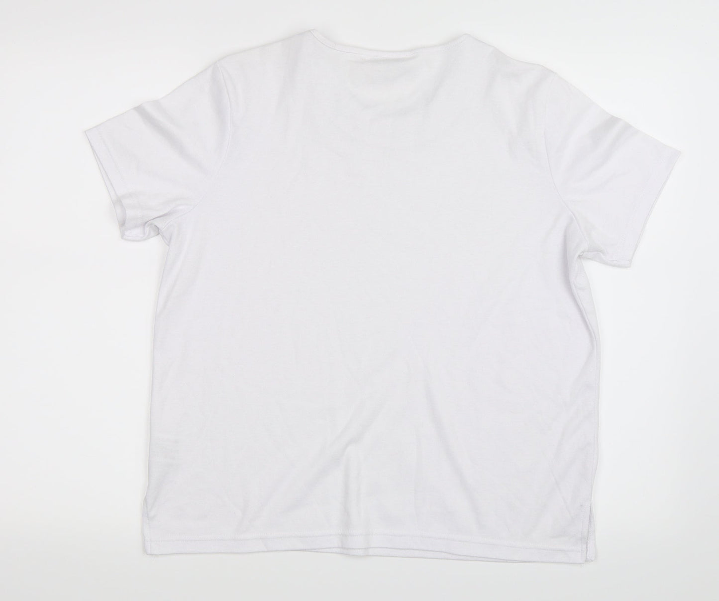 Elizabeth Scott Womens White   Basic T-Shirt Size S