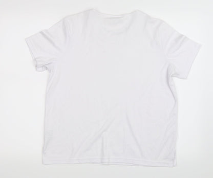 Elizabeth Scott Womens White   Basic T-Shirt Size S