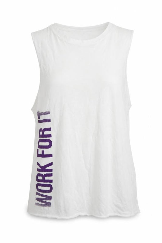 Womens UK Size 8 Newlook White Basic Tank