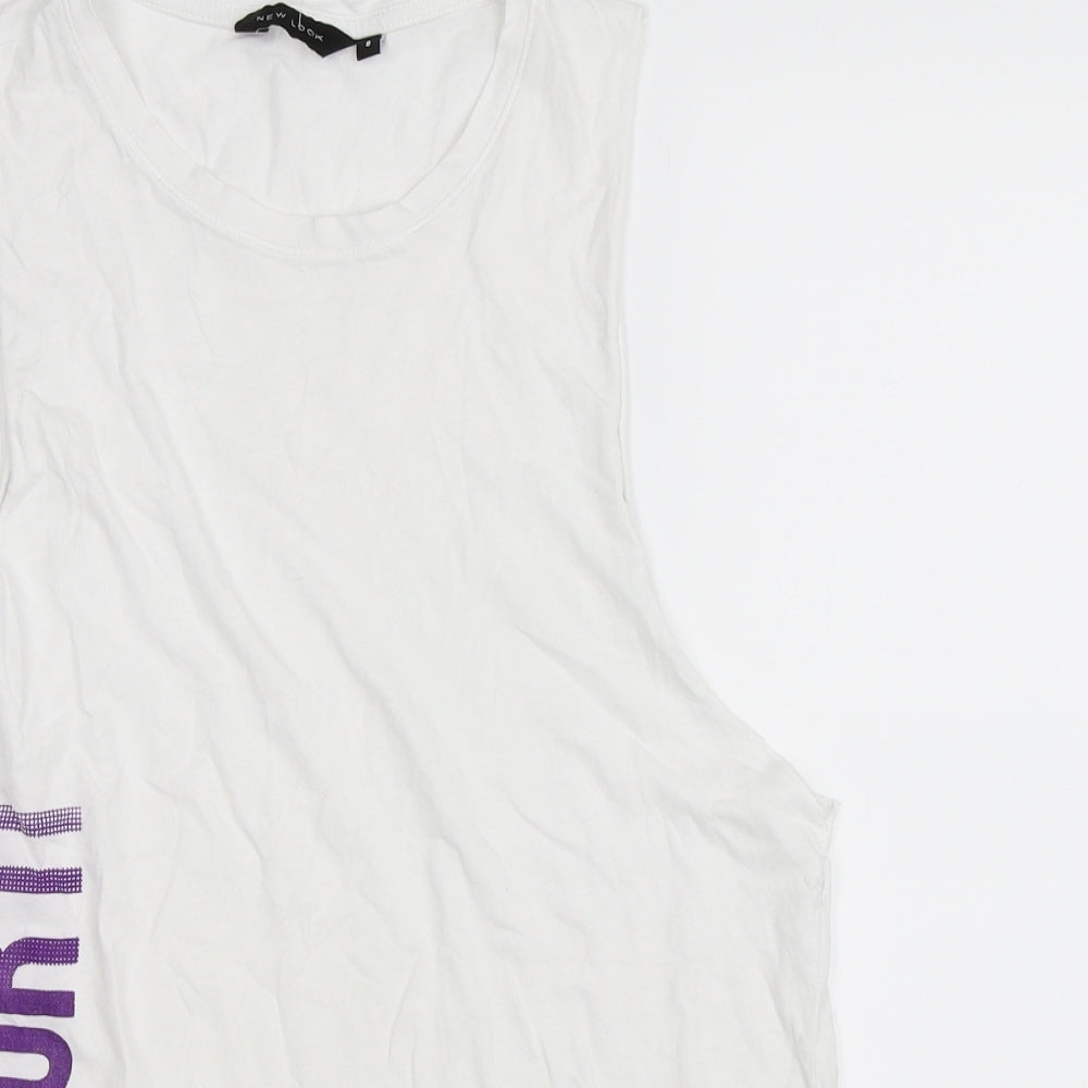 Newlook Womens White   Basic Tank Size 8