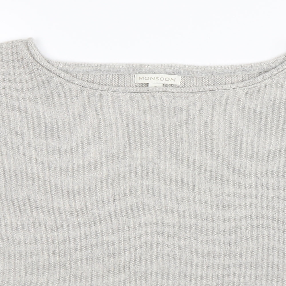 Monsoon Womens Grey   Pullover Jumper Size S