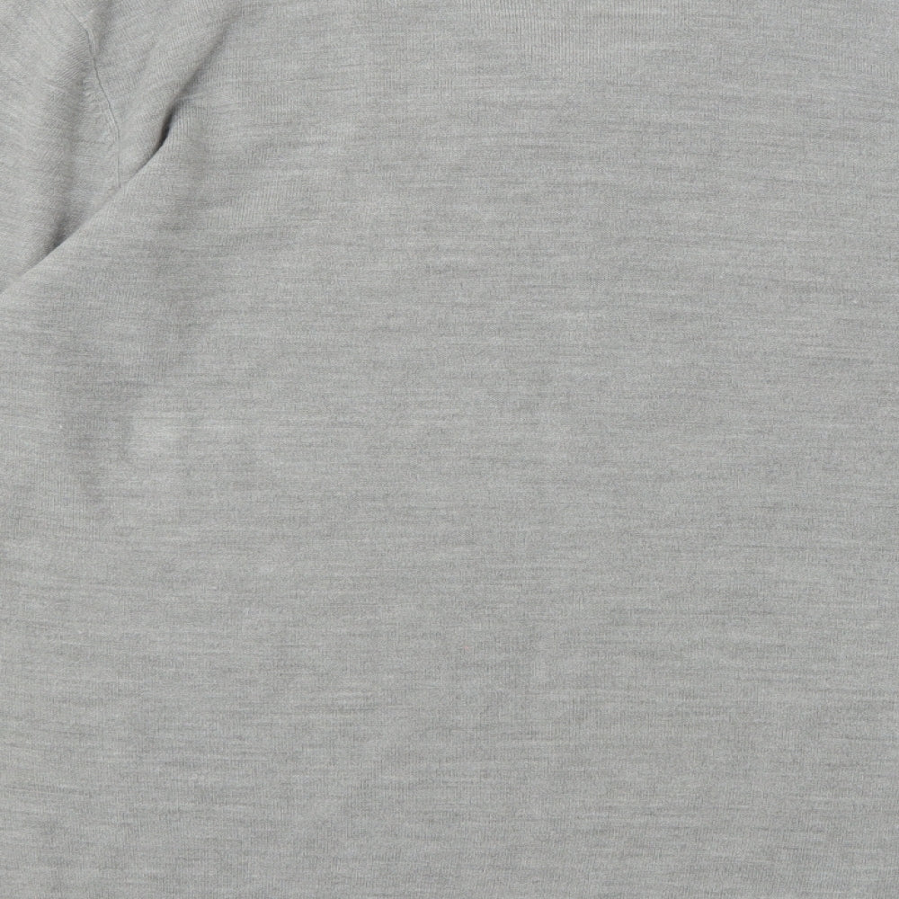 Greenwoods Mens Grey  Knit Pullover Jumper Size L