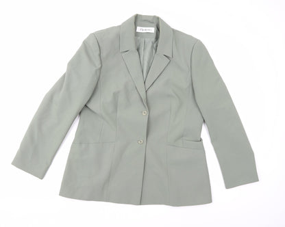 Berkertex Womens Green  Rayon Jacket Blazer Size 16
