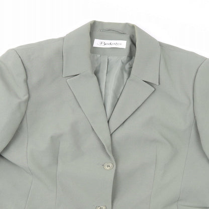 Berkertex Womens Green  Rayon Jacket Blazer Size 16