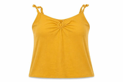 Womens UK Size 18 Matalan Yellow Camisole Tank
