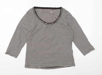 Womens UK Size 14 Casual Collection Brown Basic T-Shirt