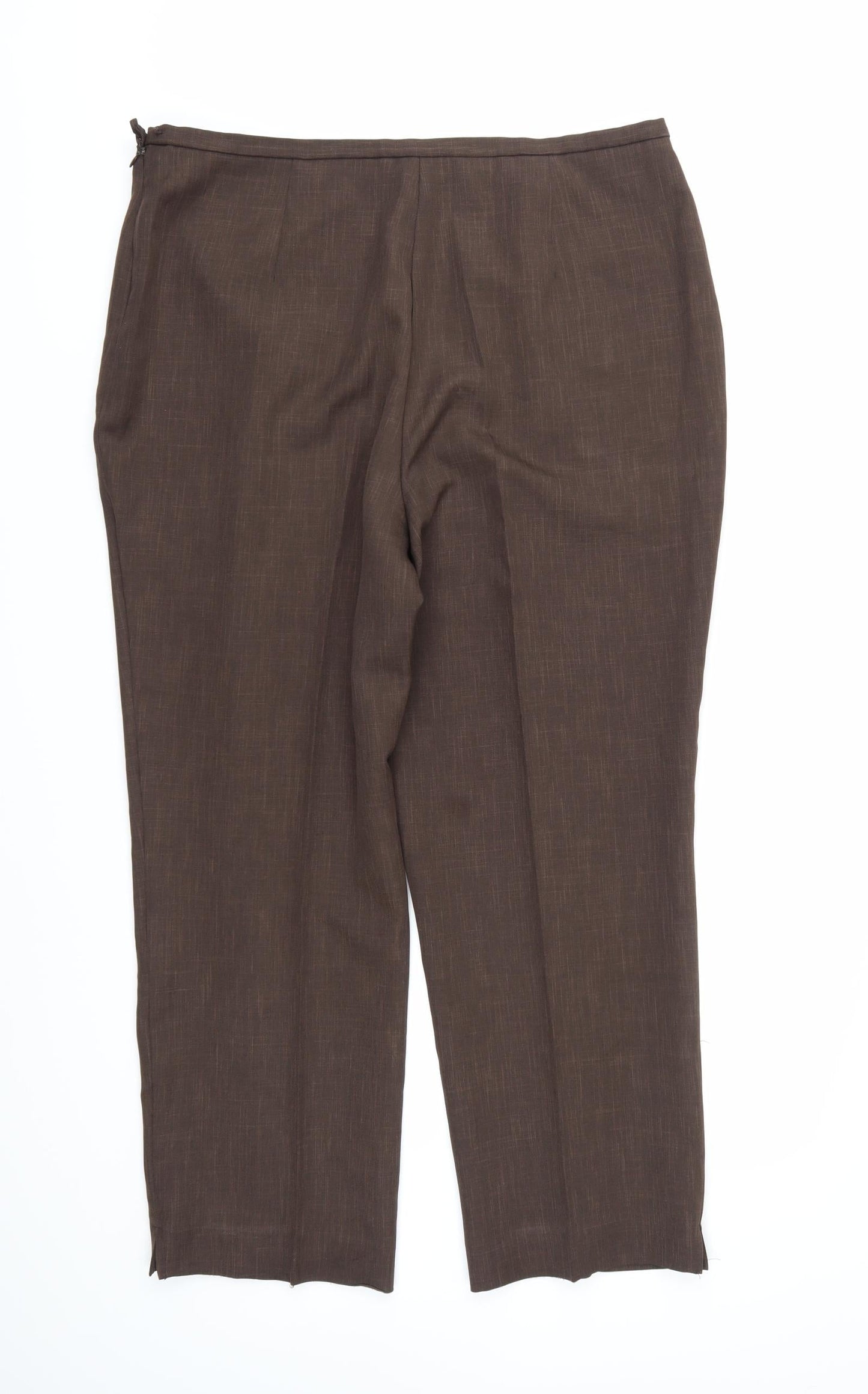 Berkertex Womens Brown  Rayon Trousers  Size 18 L26 in