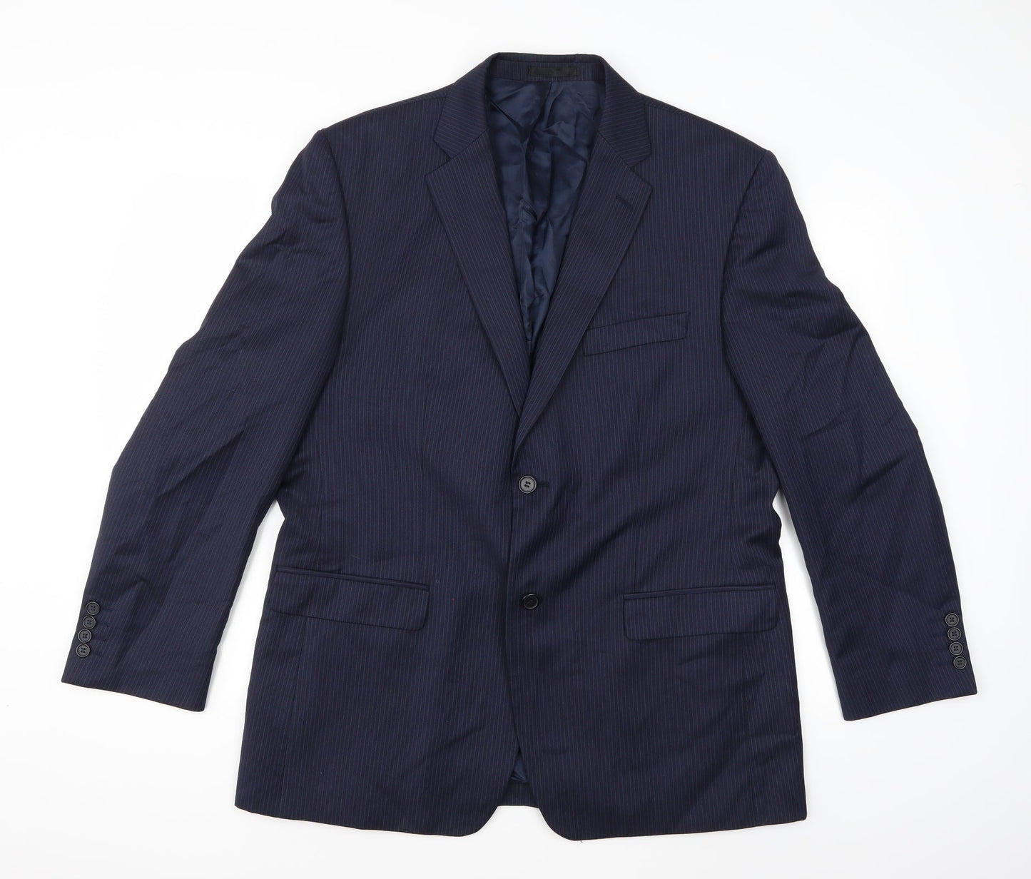 Mens UK Size 44 Greenwoods Regular Blue Suit Jacket